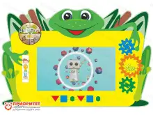 Интерактивный настенный бизиборд «Лягушонок» с ПК1