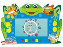 Интерактивный настенный бизиборд Лягушонок без ПК Интерактивный настенный бизиборд Лягушонок без ПК1