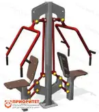 Тренажер уличный двойной «Жим от груди» №47 для спортивной площадки1