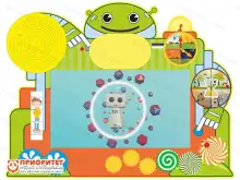 Интерактивный логопедический бизиборд «Робот» №11