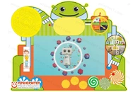 Интерактивный логопедический бизиборд «Робот» №2