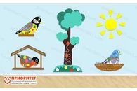 Комплексное настенное решение «Птицы нашего края»