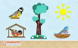 Комплексное настенное решение «Птицы нашего края»1