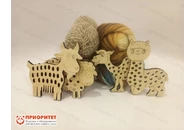 Тактильный набор для шнурования «Зоопарк»