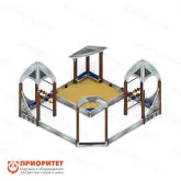 Песочный дворик «Космопорт» (серый) для детской площадки1