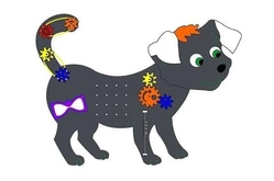 Бизиборд односторонний «Собачка» 85х70х21