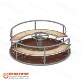 Карусель с рулем (принт замок) для детской площадки1