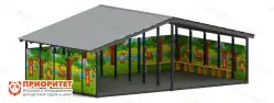 Теневой навес «Полянка» №2 для детского сада1