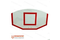 Щит стритбольный фанерный, цвет разметки красный