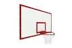 Щит баскетбольный игровой на раме (фанера), цвет разметки красный