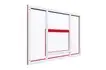 Щит баскетбольный тренировочный на раме (оргстекло), цвет разметки красный сзади