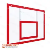 Щит баскетбольный тренировочный (поликарбонат), цвет разметки красный1