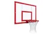 Щит баскетбольный тренировочный (поликарбонат), цвет разметки красный
