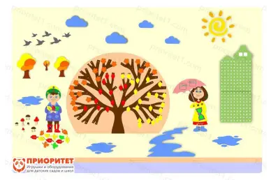 Комплексное настенное решение «Даша и Паша: Осень» Комплексное настенное решение «Даша и Паша: Осень»