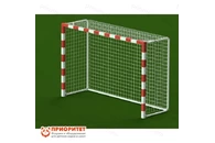 Детские складные минифутбольные/гандбольные ворота (алюминиевый профиль 80х80, красные)