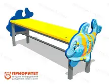 Скамейка детская Кит для игровой площадки1