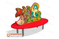 Скамейка детская Ежик для игровой площадки