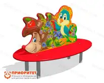 Скамейка детская Ежик для игровой площадки1