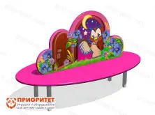 Скамейка детская Ночь для игровой площадки1