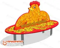 Скамейка детская Курочка Ряба для игровой площадки1