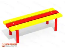 Скамейка детская Радуга для игровой площадки1