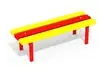 Скамейка детская Радуга для игровой площадки