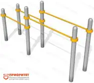 Брусья уличные двойные №24 для спортивной площадки1