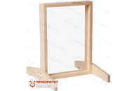 Детский мольберт для рисования маркером прозрачный «Стандарт» (750х550 мм, массив сосны)