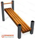 Скамья для пресса уличная наклонная для спортивной площадки1