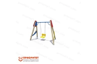 Качели деревянные «Звездочет» с сиденьем со спинкой