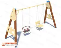 Качели для детской площадки «Крепость» №31