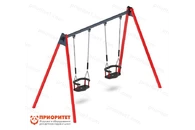 Качели двойные металлические №3 для детской площадки