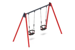 Качели двойные металлические №3 для детской площадки1