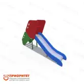 Горка для детской площадки маленькая со сплошными бортами1