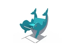 Детская качалка на пружине «Дельфин»1