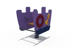 Детская качалка на пружине «Корабль»1