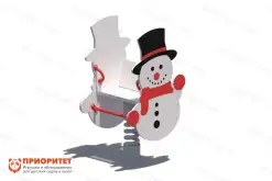 Качалка на пружине «Снеговик» для детской площадки1