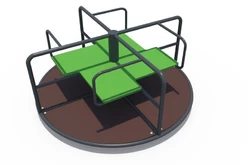 Карусель для детской площадки четырехместная1