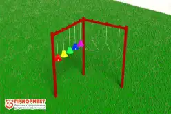 Установка для музыкальной площадки «5 колокольчиков и 3 треугольника»1