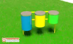 Установка для музыкальной площадки «Барабаны» (3 шт)1