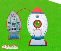 Модуль для космической станции Классик «Ракета с иллюминатором и панелью управления»1
