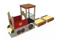 Песочный дворик «Паровозик»1