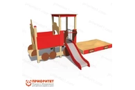 Песочный дворик «Паровозик» с горкой