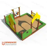 Детский уличный игровой комплекс «Полянка»1