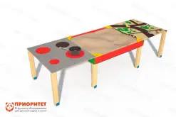 Песочница «Ладушки» со столиком1