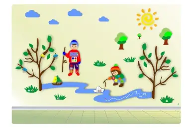 Комплексное настенное решение «Даша и Паша: Весна» Комплексное настенное решение «Даша и Паша: Весна»