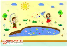 Комплексное настенное решение «Даша и Паша: Лето»1