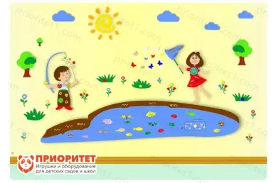 Комплексное настенное решение «Даша и Паша: Лето» Комплексное настенное решение «Даша и Паша: Лето»