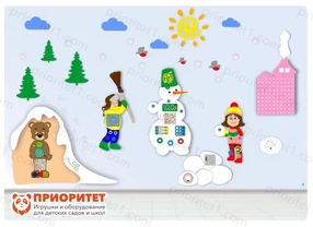 Комплексное настенное решение «Даша и Паша: Зима»