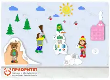 Комплексное настенное решение «Даша и Паша: Зима»1
